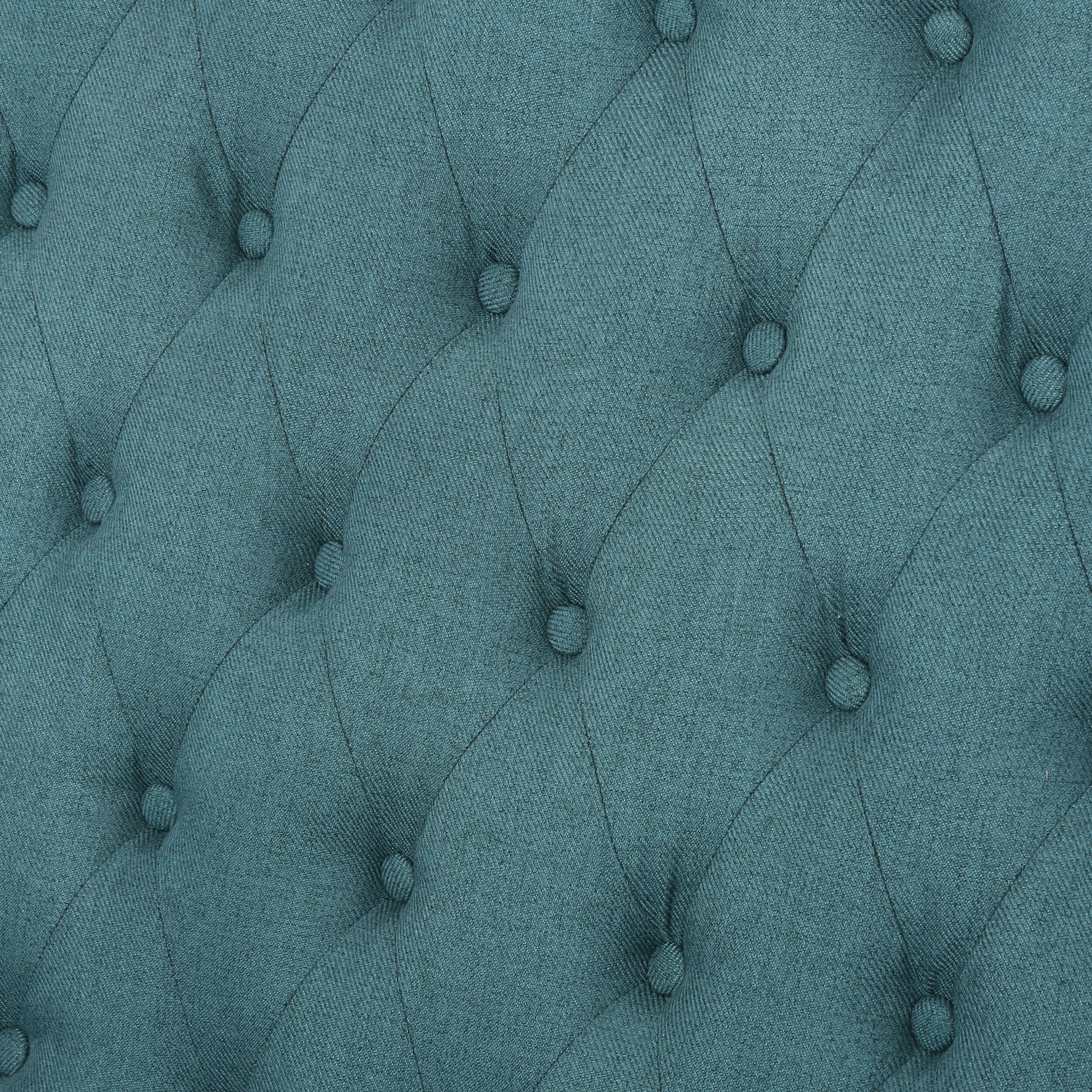 Canapé causeuse capitonné en velours avec pieds en bois pour salon (50,25")