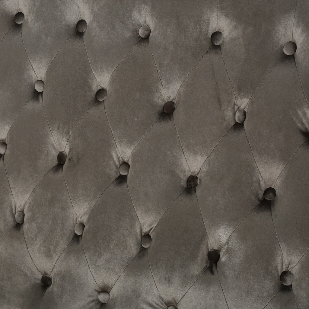 Canapé causeuse capitonné en velours avec pieds en bois pour salon (50,25")