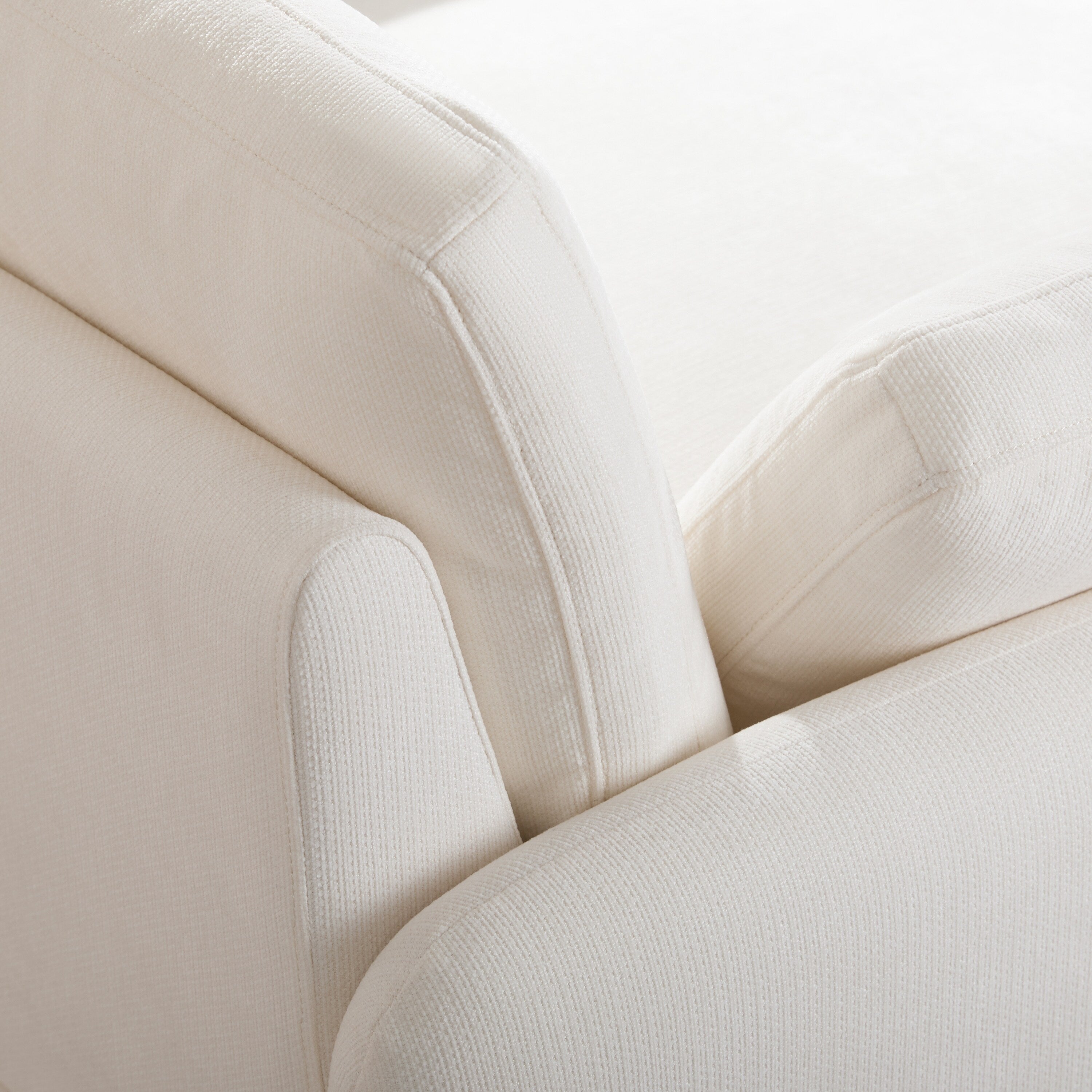 Fauteuil de salon surdimensionné en chenille de 50 po - Fauteuil à assise large et profonde avec motif à blocs de couleurs et coussins décoratifs