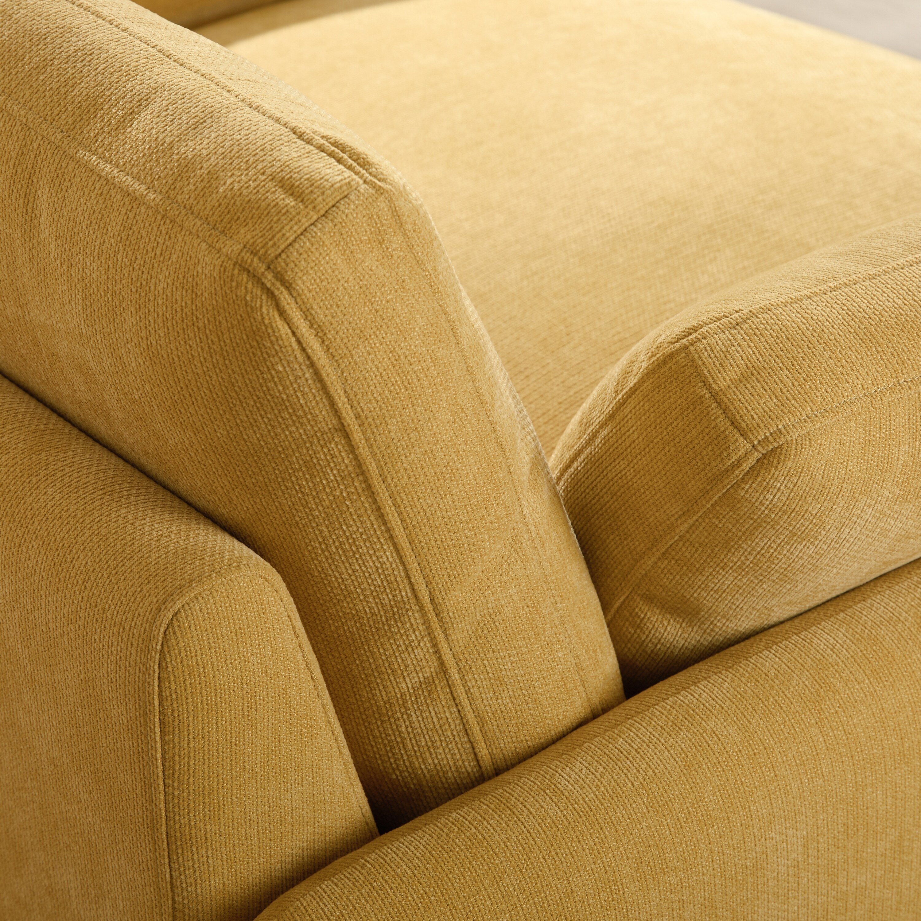 Fauteuil de salon surdimensionné en chenille de 50 po - Fauteuil à assise large et profonde avec motif à blocs de couleurs et coussins décoratifs