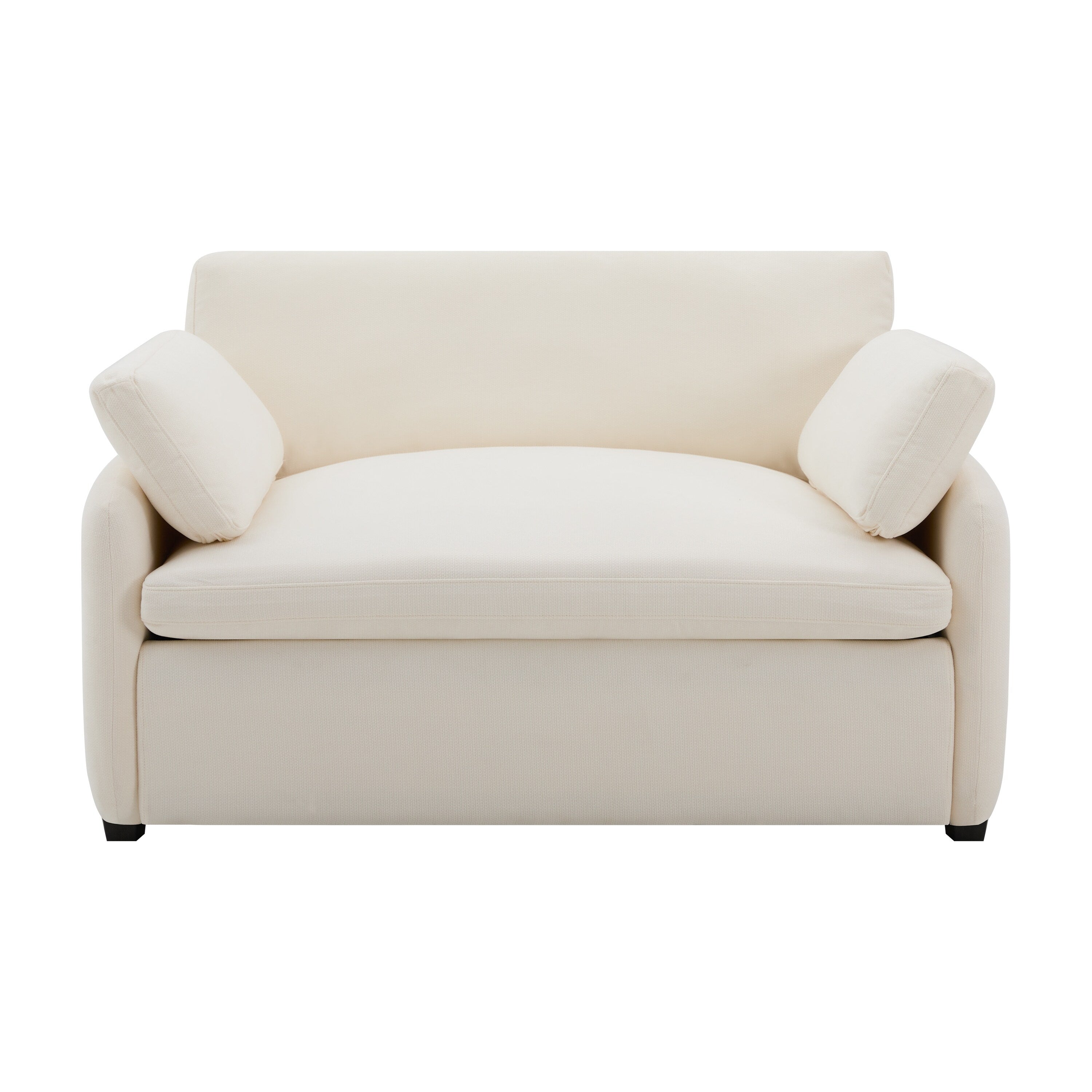 Fauteuil d'appoint simple surdimensionné en chenille 50 x 43, siège large et profond, fauteuil rembourré moderne et confortable