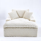 Canapé confort de 51 pouces : deux coussins et un dossier, adapté à de multiples situations dans les chambres et les salons