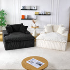 Canapé confort de 51 pouces : deux coussins et un dossier, adapté à de multiples situations dans les chambres et les salons