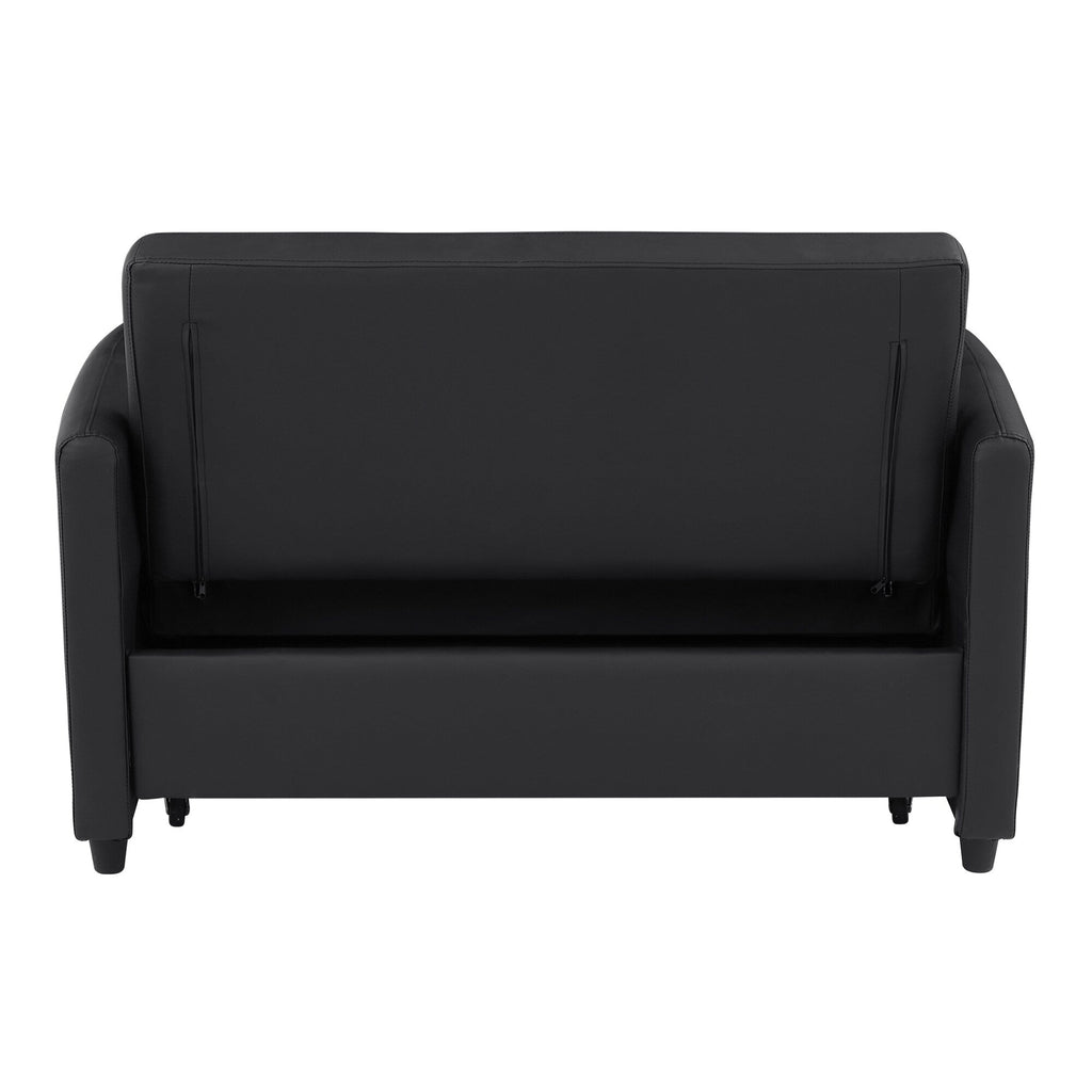 Canapé-lit convertible en polyuréthane 51,57 po avec 3 ports USB, capacité de charge de 181 kg et mécanisme de lit gigogne