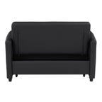 Canapé-lit convertible en polyuréthane 51,57 po avec 3 ports USB, capacité de charge de 181 kg et mécanisme de lit gigogne