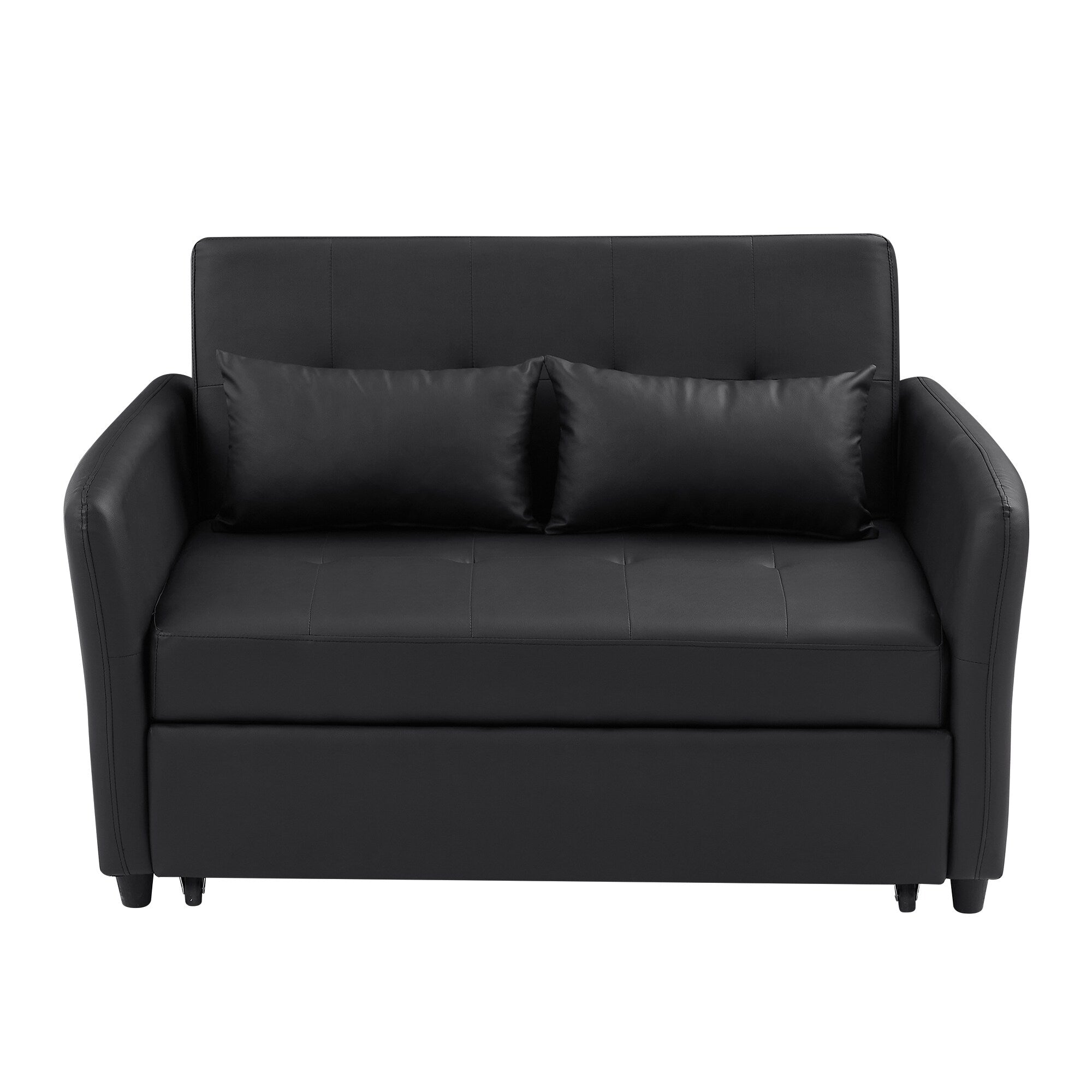 Canapé-lit convertible en polyuréthane 51,57 po avec 3 ports USB, capacité de charge de 181 kg et mécanisme de lit gigogne