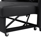 Canapé-lit convertible en polyuréthane 51,57 po avec 3 ports USB, capacité de charge de 181 kg et mécanisme de lit gigogne