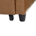 Canapé-lit convertible en polyuréthane 51,57 po avec 3 ports USB, capacité de charge de 181 kg et mécanisme de lit gigogne