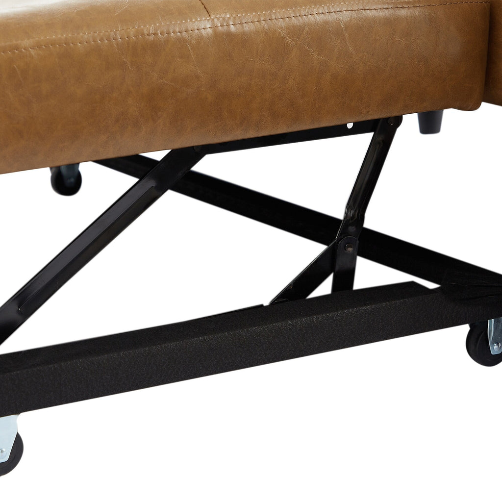 Canapé-lit convertible en polyuréthane 51,57 po avec 3 ports USB, capacité de charge de 181 kg et mécanisme de lit gigogne