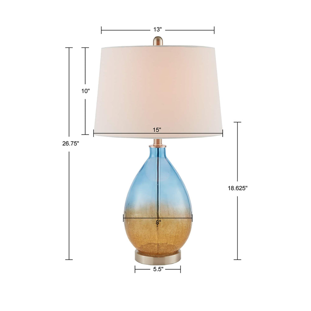 Lampe de table Cortina en verre ombré 510 Design, lot de 2
