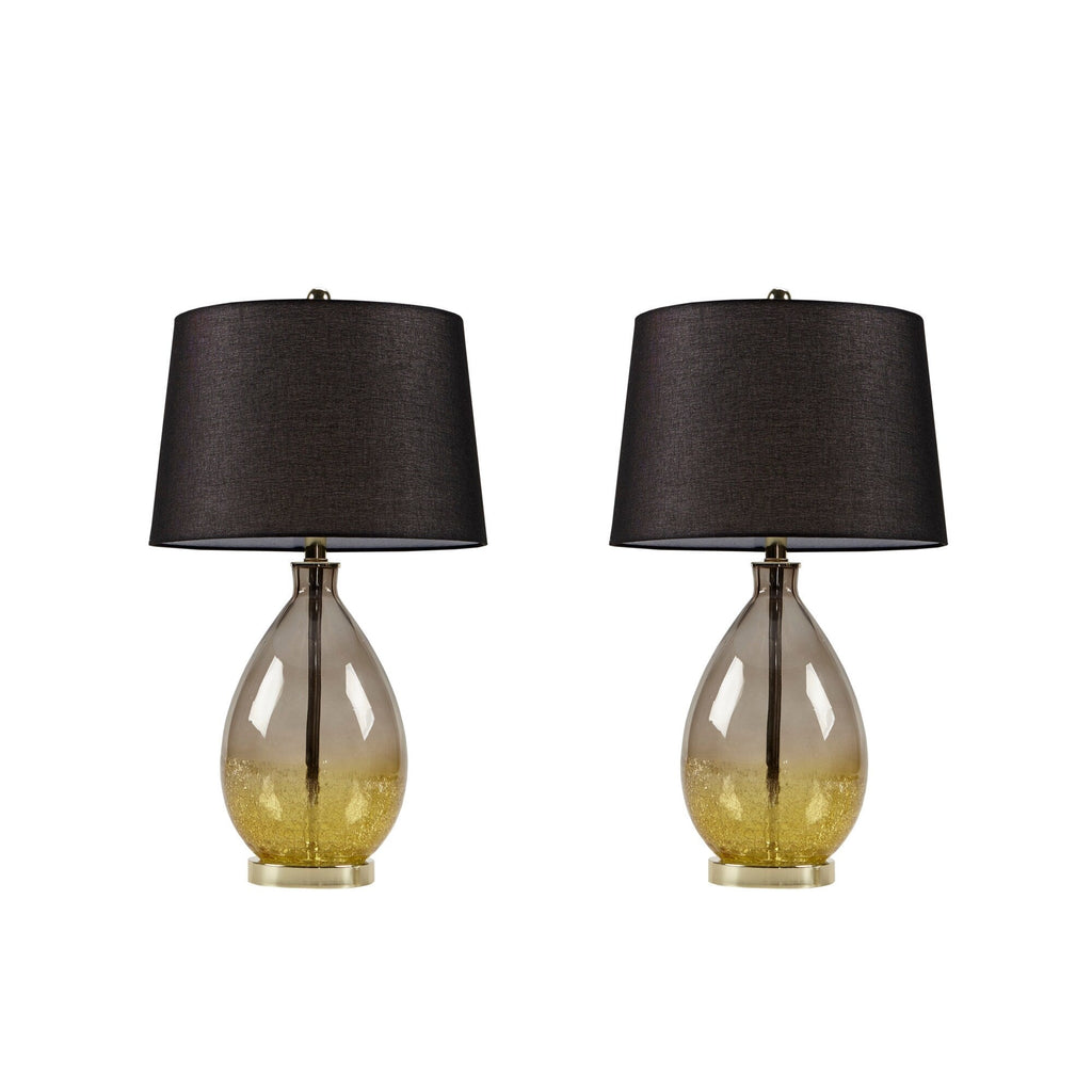 Lampe de table Cortina en verre ombré 510 Design, lot de 2