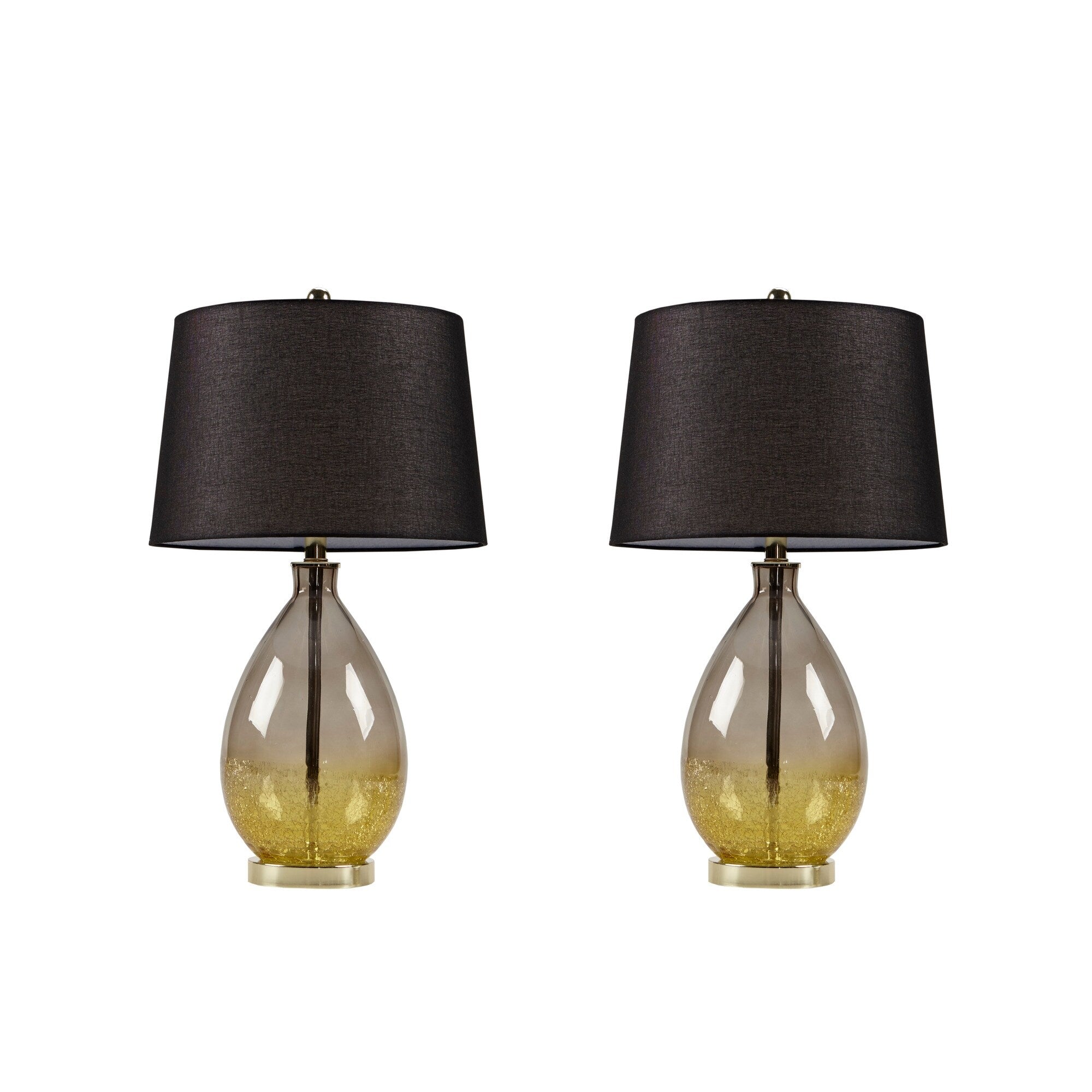 Lampe de table Cortina en verre ombré 510 Design, lot de 2
