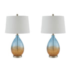 Lampe de table Cortina en verre ombré 510 Design, lot de 2