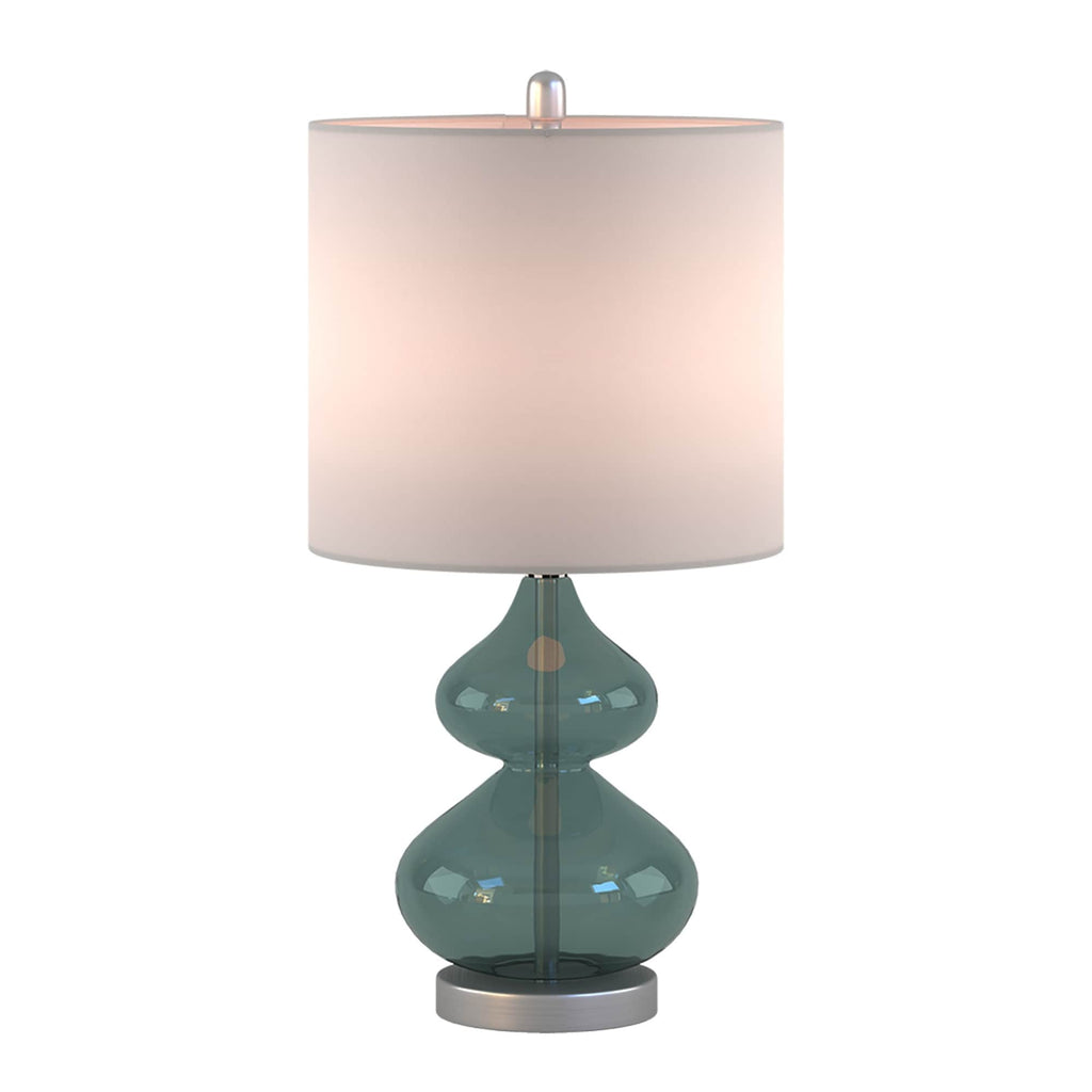 Lampe de table en verre courbé Ellipse, lot de 2