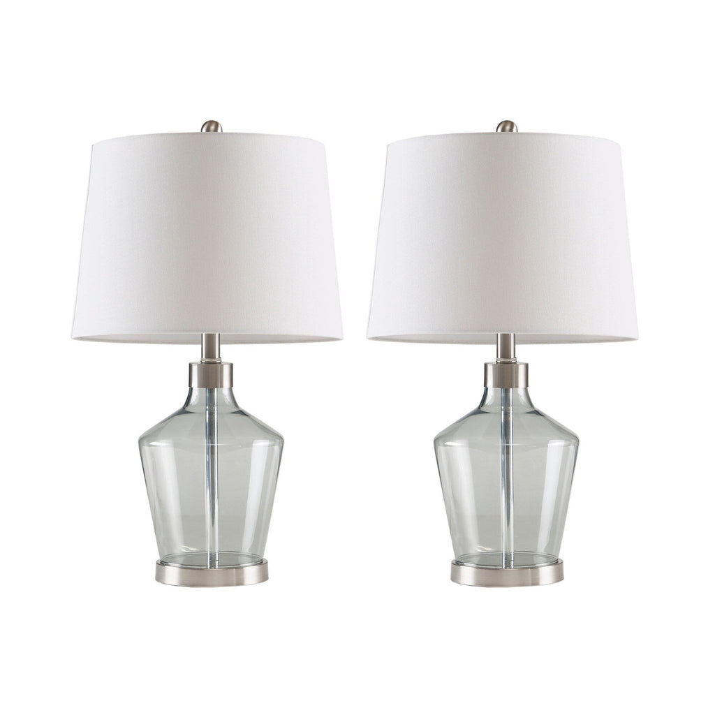 Lampe de table angulaire en verre 510 Design Harmony, lot de 2