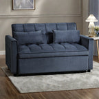 Canapé-lit convertible en velours 52,75 $ avec dossier à 3 positions et lit gigogne