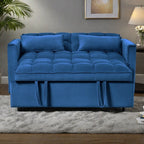 Canapé-lit convertible en velours 52,75 $ avec dossier à 3 positions et lit gigogne