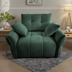 Canapé 1 place en chenille 53,94 $ avec coussins de soutien et coussins décoratifs haute résilience