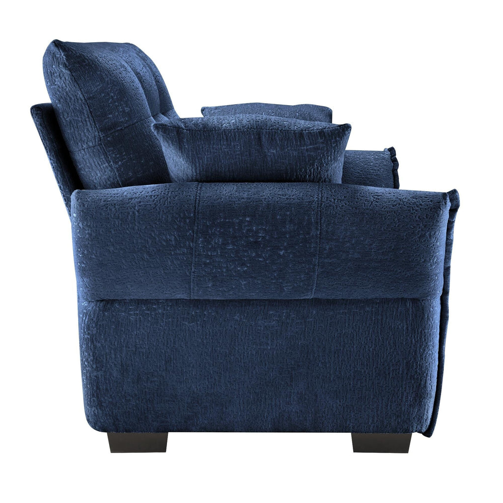Canapé 1 place en chenille 53,94 $ avec coussins de soutien et coussins décoratifs haute résilience