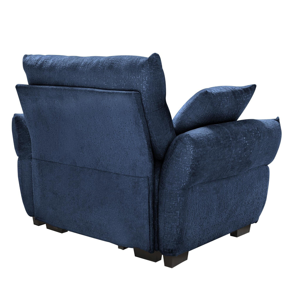 Canapé 1 place en chenille 53,94 $ avec coussins de soutien et coussins décoratifs haute résilience