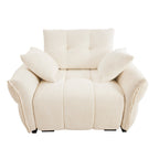 Canapé 1 place en chenille 53,94 $ avec coussins de soutien et coussins décoratifs haute résilience