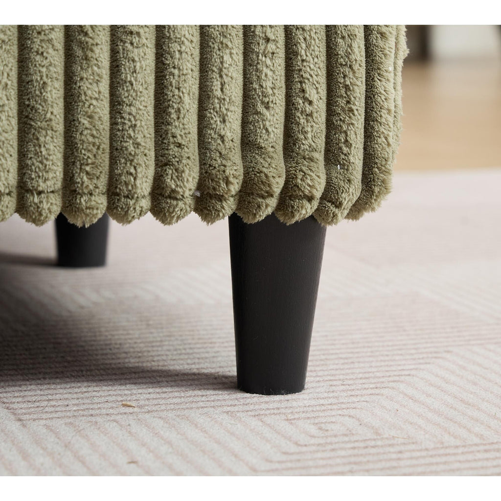 Chaise longue surdimensionnée de 54,75 W, canapé-lit moelleux et rembourré avec 2 oreillers