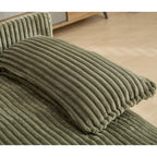 Chaise longue surdimensionnée de 54,75 W, canapé-lit moelleux et rembourré avec 2 oreillers