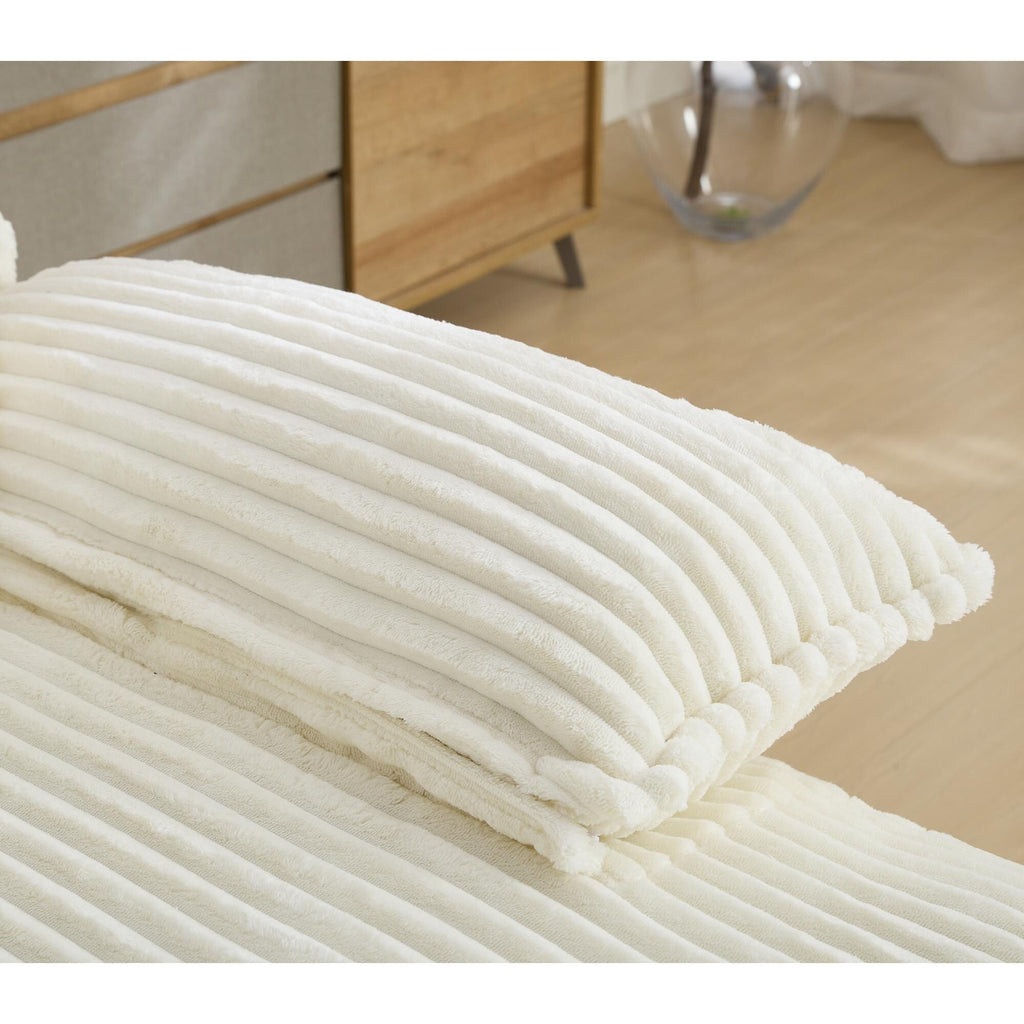 Chaise longue surdimensionnée de 54,75 W, canapé-lit moelleux et rembourré avec 2 oreillers