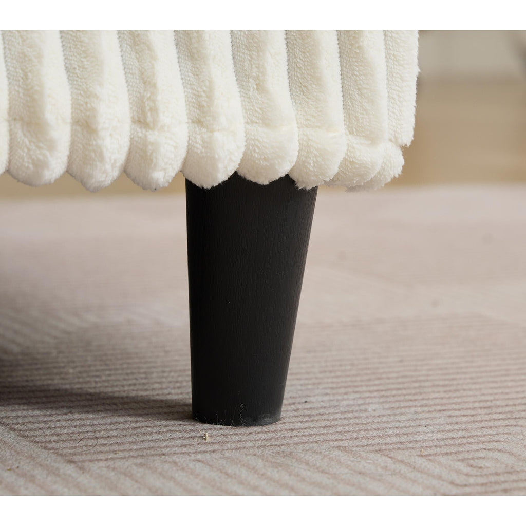 Chaise longue surdimensionnée de 54,75 W, canapé-lit moelleux et rembourré avec 2 oreillers