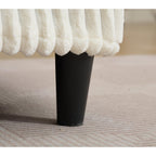 Chaise longue surdimensionnée de 54,75 W, canapé-lit moelleux et rembourré avec 2 oreillers