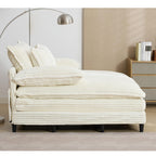 Chaise longue surdimensionnée de 54,75 W, canapé-lit moelleux et rembourré avec 2 oreillers
