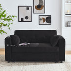 Canapé-lit gigogne 54 places inclinable avec accoudoirs, rangements et poches latérales, prise USB