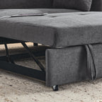 Canapé-lit gigogne 54 places inclinable avec accoudoirs, rangements et poches latérales, prise USB