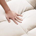 Canapé-lit convertible 2 en 1 en velours 55,2 avec dossier réglable