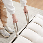 Canapé-lit convertible 2 en 1 en velours 55,2 avec dossier réglable