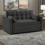 Canapé-lit convertible 2 en 1 en velours 55,2 avec dossier réglable