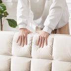 Canapé-lit convertible 2 en 1 en velours 55,2 avec dossier réglable