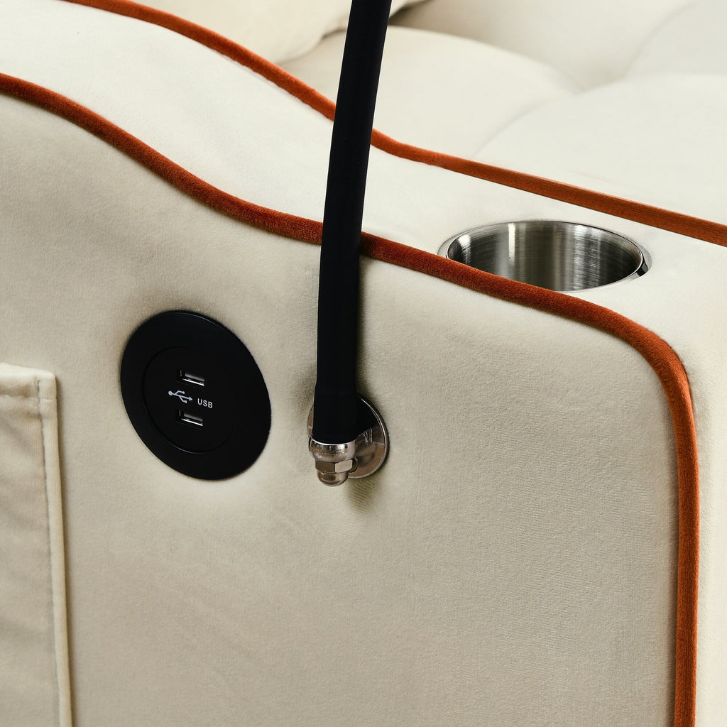 Canapé-lit pliable polyvalent de 55,51 pouces en 3 longueurs