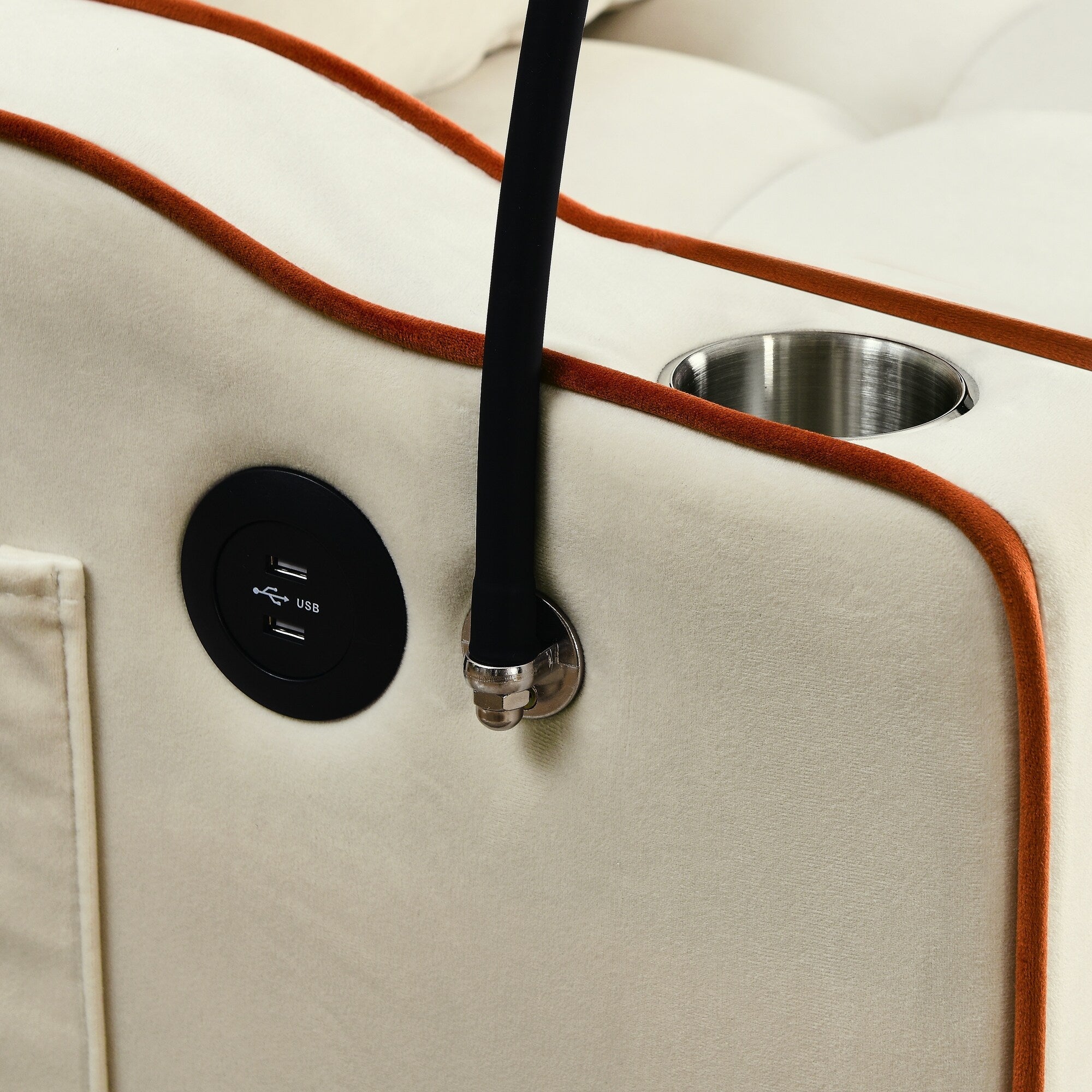 Canapé-lit pliable polyvalent de 55,51 pouces en 3 longueurs