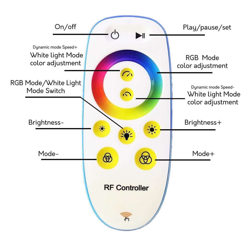 Lampe d'angle en métal RVB 55 LED minimaliste sur pied