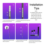 Lampe d'angle en métal RVB 55 LED minimaliste sur pied