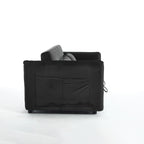 Canapé-lit convertible 3 en 1 en velours de 55 pouces avec dossier inclinable, poches latérales et 2 oreillers