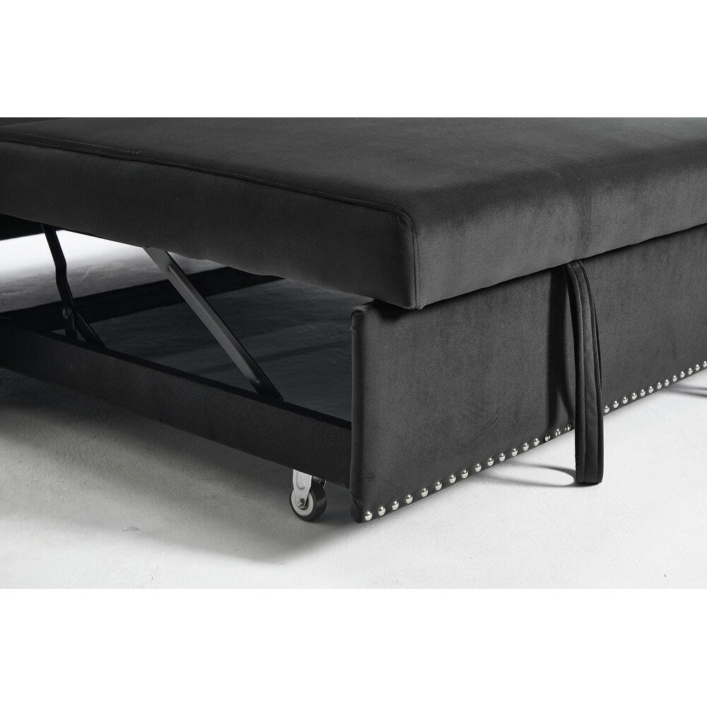 55 petits canapés causeuse en velours avec 2 coussins et dossier inclinable - 2 places