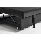 55 petits canapés causeuse en velours avec 2 coussins et dossier inclinable - 2 places