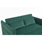 55 petits canapés causeuse en velours avec 2 coussins et dossier inclinable - 2 places