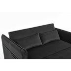 55 petits canapés causeuse en velours avec 2 coussins et dossier inclinable - 2 places