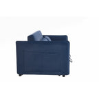 55 petits canapés causeuse en velours avec 2 coussins et dossier inclinable - 2 places