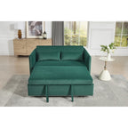 55 petits canapés causeuse en velours avec 2 coussins et dossier inclinable - 2 places