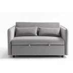 55 petits canapés causeuse en velours avec 2 coussins et dossier inclinable - 2 places