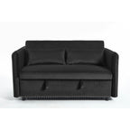 55 petits canapés causeuse en velours avec 2 coussins et dossier inclinable - 2 places